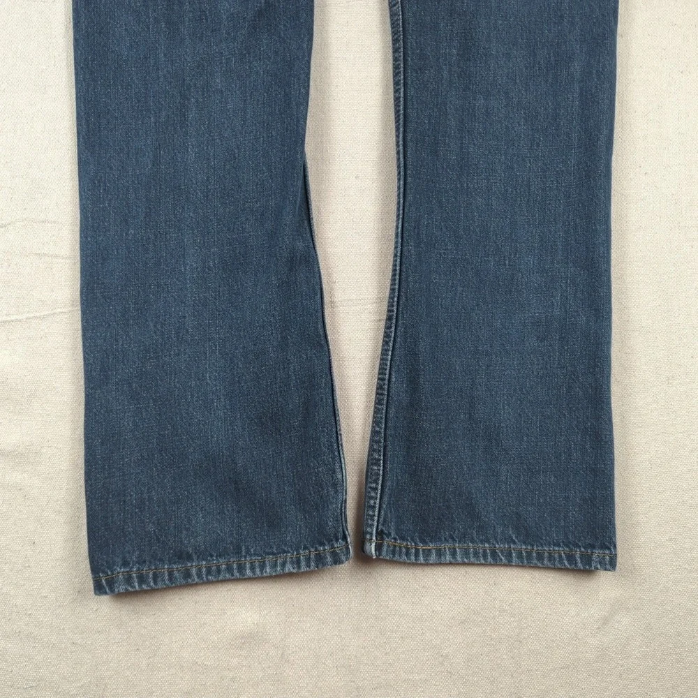 Levis Jeans Mens 33x32 Blue 527 Boot Cut Western Cowboy Faded